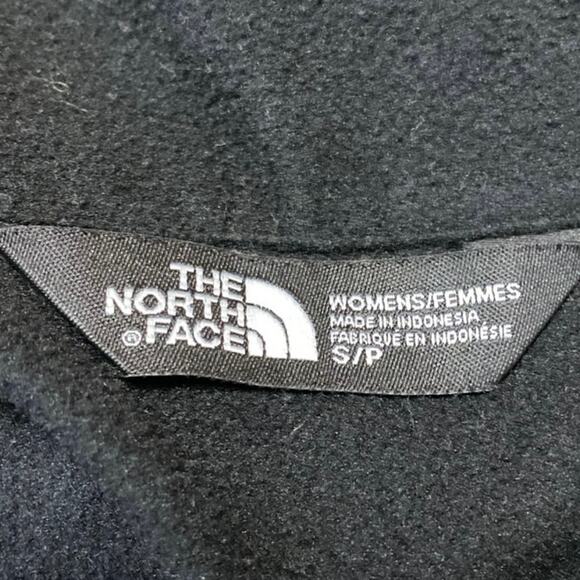 The North Face Women's Black Fleece Full Zip Collared Long Sleeve Coat Jacket S - Picture 3 of 4